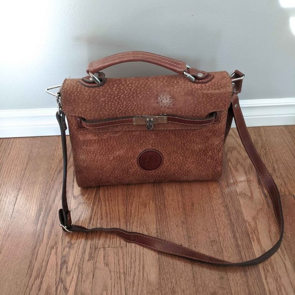 Vintage Brown suede purse